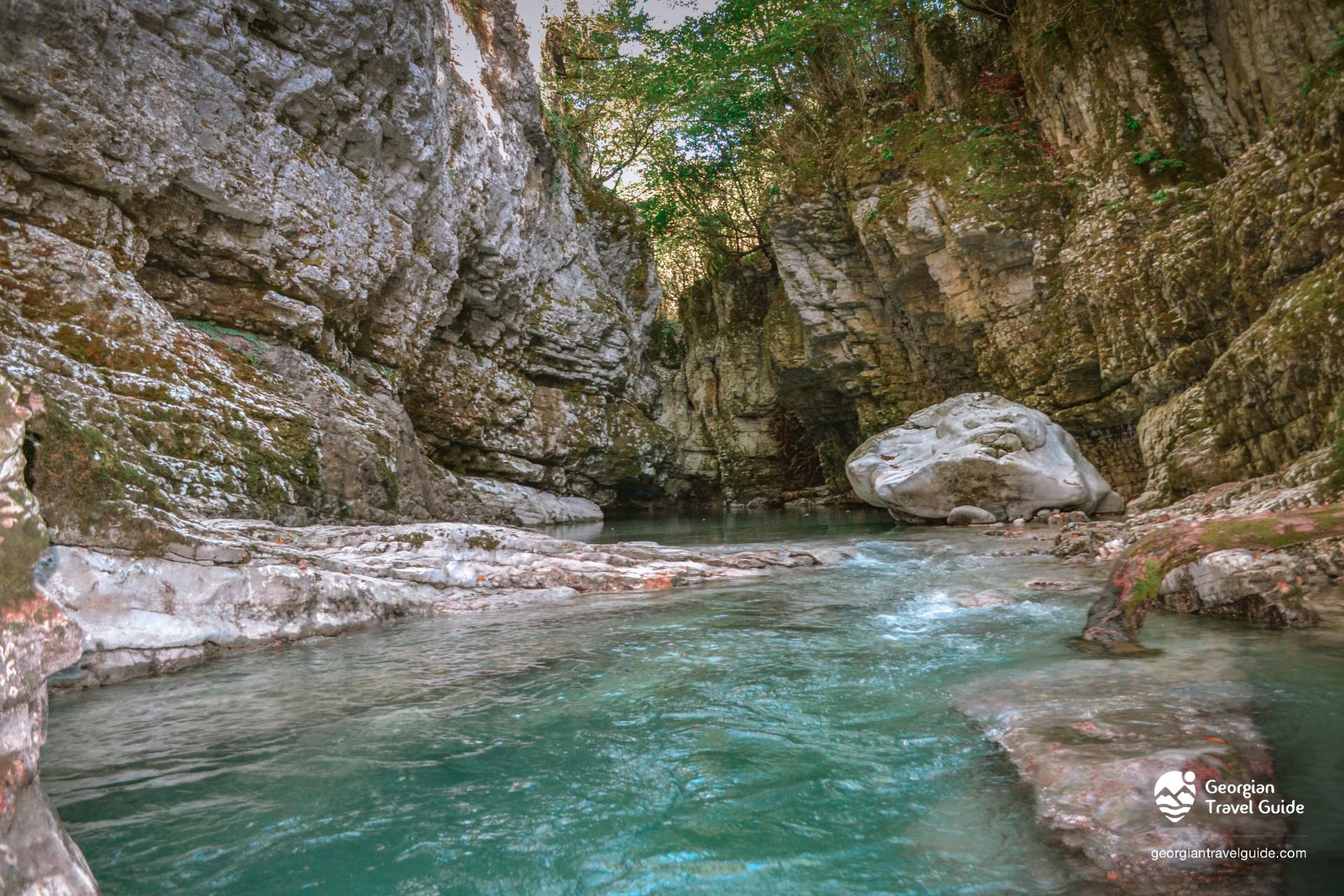 Boat ride area in Martvili Canyon