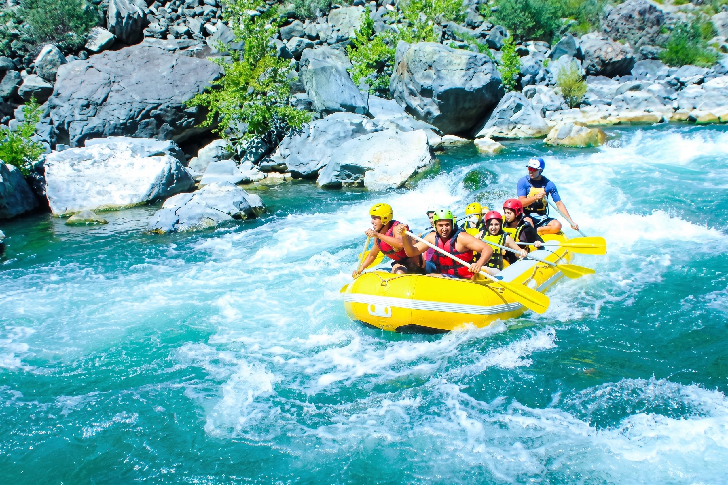 Rafting adventure on the Tekhuri river
